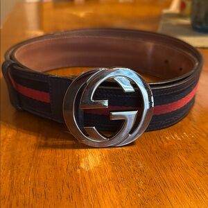 Gucci Black and Red Leather Bag